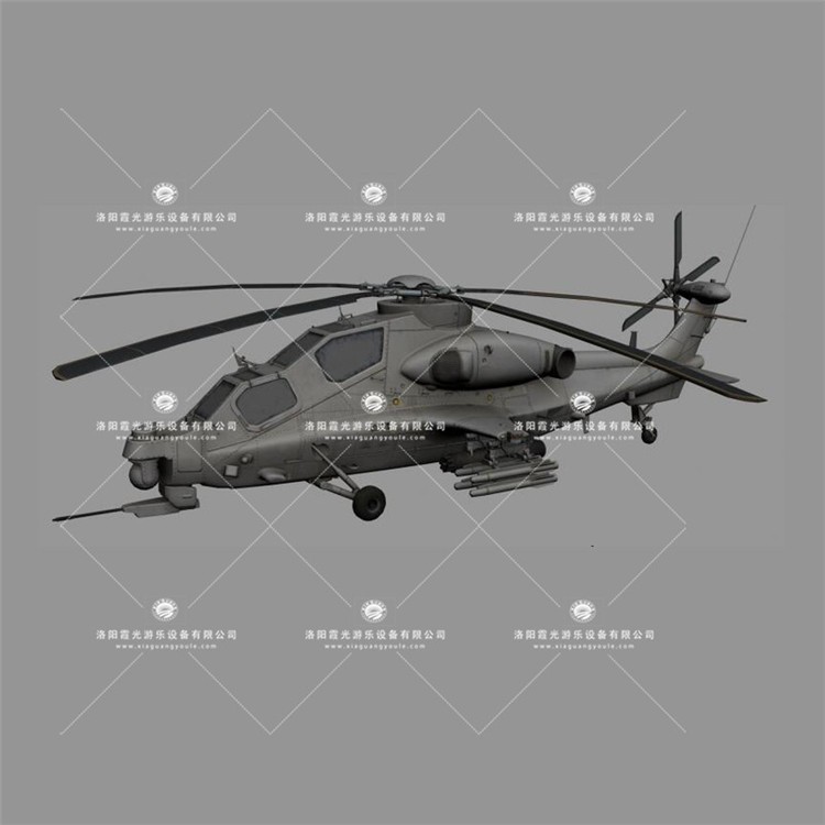 肃南武装直升机3D模型